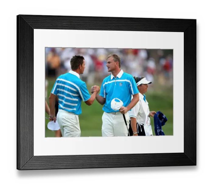 Framed Print : Henrik Stenson & Robert Karlsson Framed Print : Henrik Stenson & Robert Karlsson