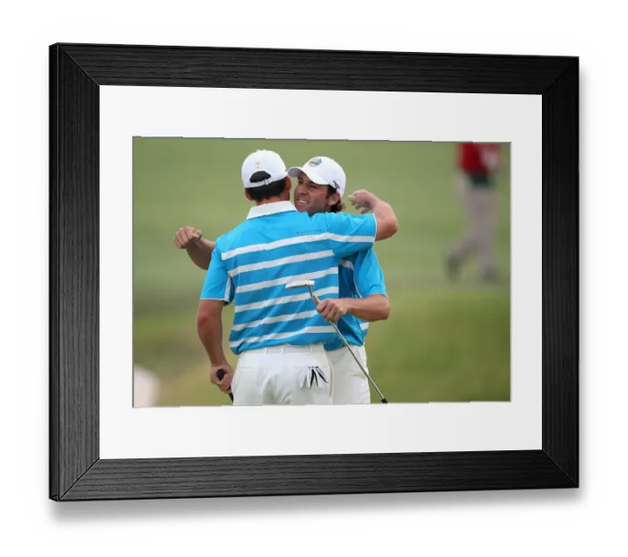 Framed Print : Sergio Garcia & Paul Casey Framed Print : Sergio Garcia & Paul Casey