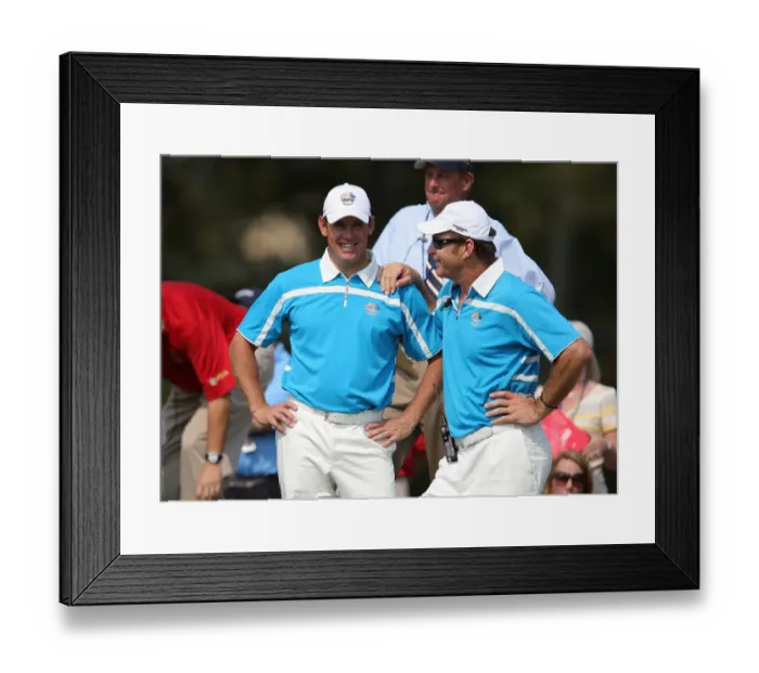 Framed Print : Lee Westwood & Nick Faldo Framed Print : Lee Westwood & Nick Faldo