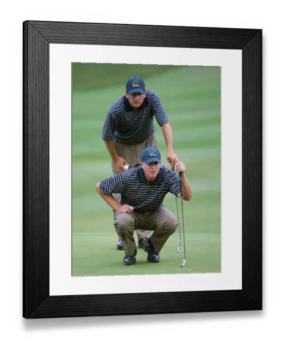 Framed Print : Steve Stricker & Ben Curtis Framed Print : Steve Stricker & Ben Curtis