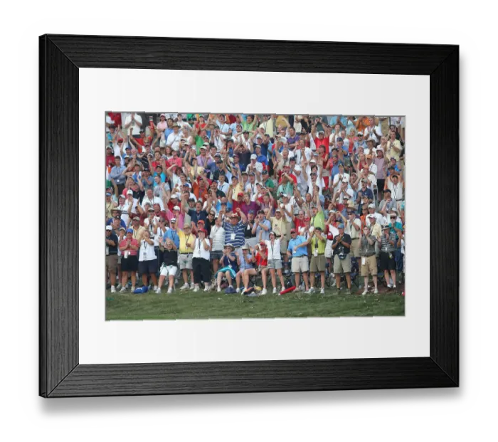 Framed Print : Rowdy Crowds At The Ryder Cup Framed Print : Rowdy Crowds At The Ryder Cup