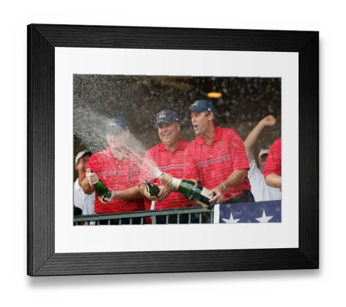 Framed Print : Azinger & Usa Team Celebrate Framed Print : Azinger & Usa Team Celebrate