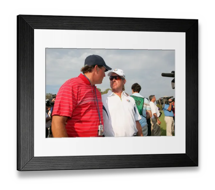 Framed Print : Phil Mickelson & Jimenez Framed Print : Phil Mickelson & Jimenez