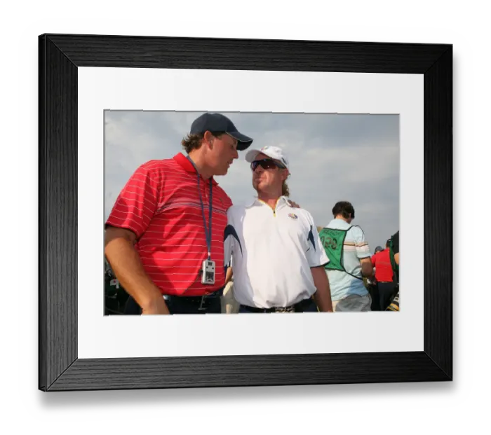 Framed Print : Phil Mickelson & Jimenez Framed Print : Phil Mickelson & Jimenez