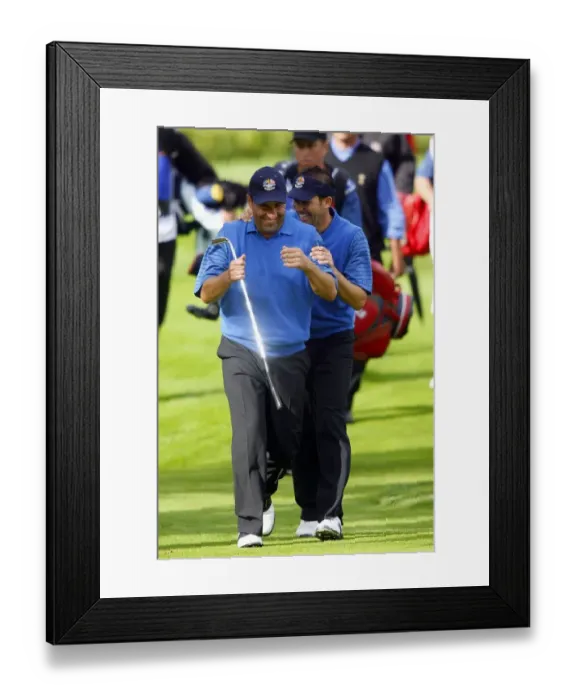 Framed Print : Sergio Garcia & Jose Maria Olazabal Framed Print : Sergio Garcia & Jose Maria Olazabal