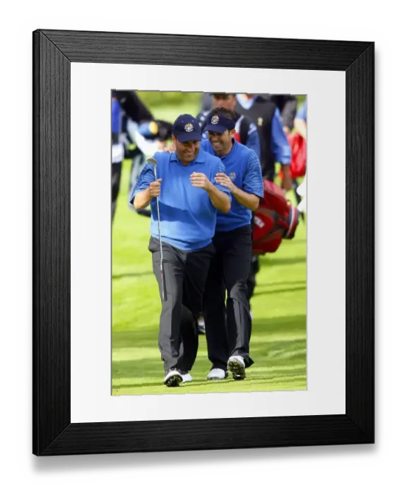 Framed Print : Sergio Garcia & Jose Maria Olazabal Framed Print : Sergio Garcia & Jose Maria Olazabal