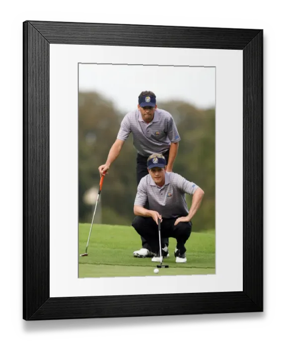 Framed Print : Luke Donald & Sergio Garcia Framed Print : Luke Donald & Sergio Garcia