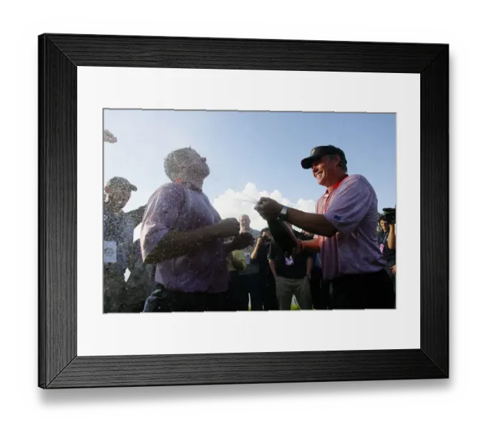 Framed Print : Darren Clarke & Lee Westwood Framed Print : Darren Clarke & Lee Westwood