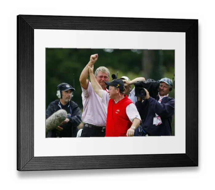 Framed Print : Darren Clarke & Ian Woosnam Framed Print : Darren Clarke & Ian Woosnam