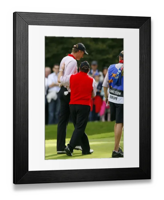 Framed Print : Ian Woosnam & Robert Karlsson