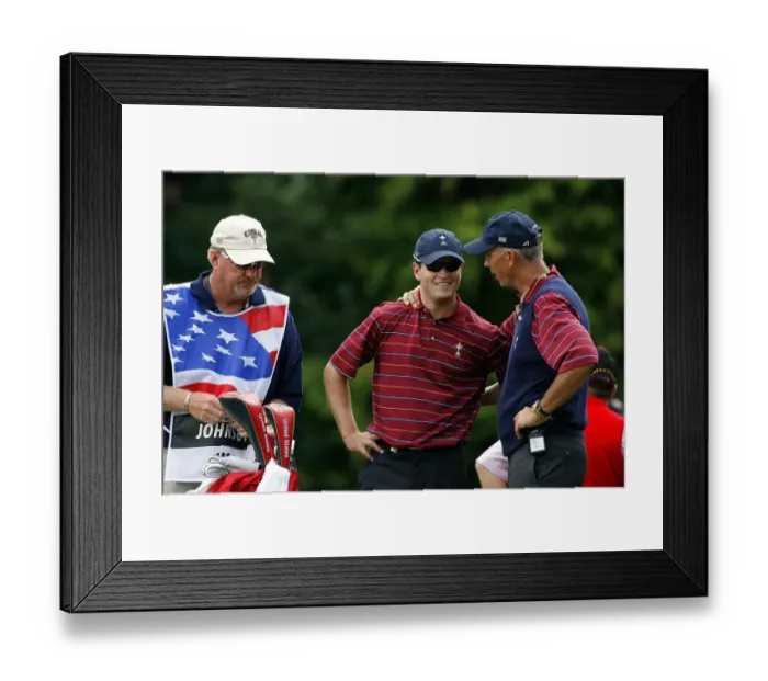 Framed Print : Tom Lehman & Zach Johnson
