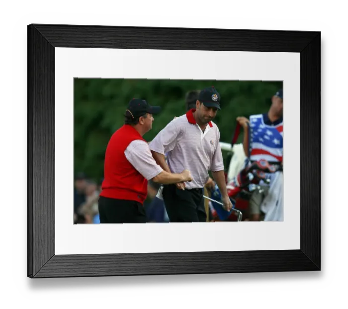 Framed Print : Ian Woosnam & Jose Maria Olazabal Framed Print : Ian Woosnam & Jose Maria Olazabal