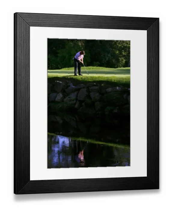 Framed Print : Lee Westwood On 16th