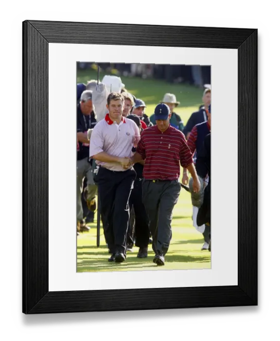 Framed Print : Lee Westwood & Chris Dimarco Framed Print : Lee Westwood & Chris Dimarco