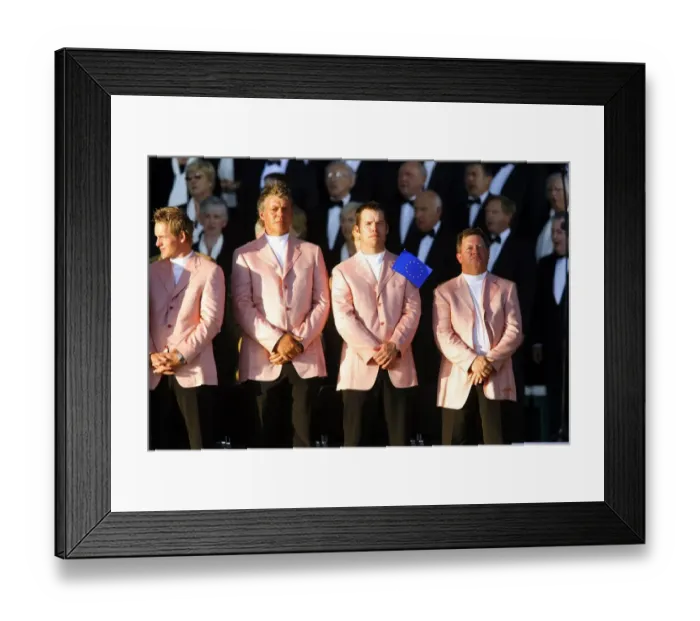 Framed Print : Darren Clarke, Paul Casey & Ian Woosnam