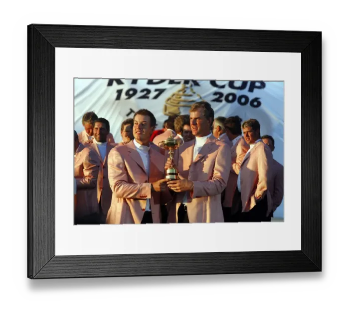 Framed Print : Henrik Stenson & Robert Karlsson Framed Print : Henrik Stenson & Robert Karlsson