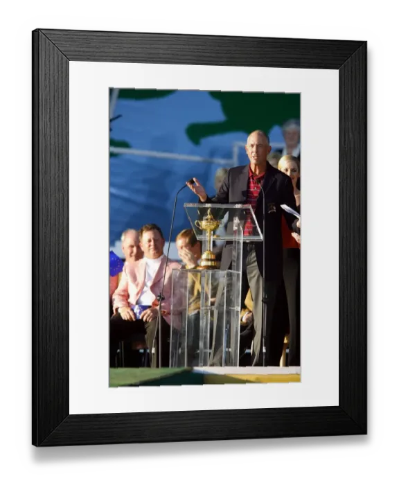 Framed Print : Tom Lehman & Ian Woosnam Framed Print : Tom Lehman & Ian Woosnam