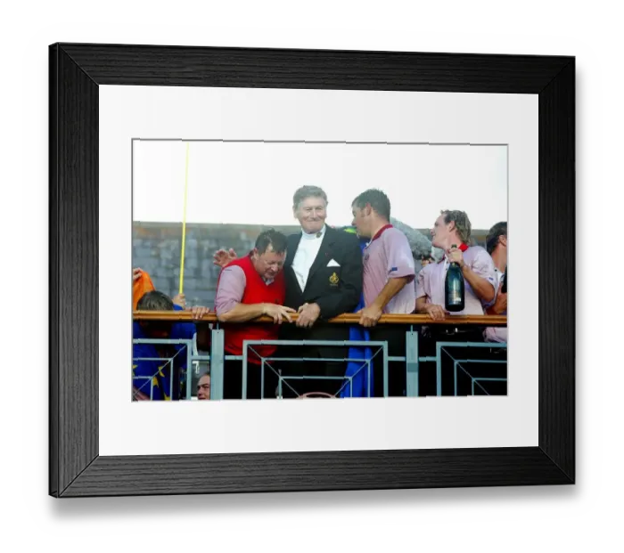 Framed Print : Dr. Michael Smurfit & Ian Woosnam Framed Print : Dr. Michael Smurfit & Ian Woosnam