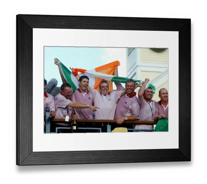 Framed Print : Padraig Harrington, Darren Clarke, Paul Mcginley Framed Print : Padraig Harrington, Darren Clarke, Paul Mcginley