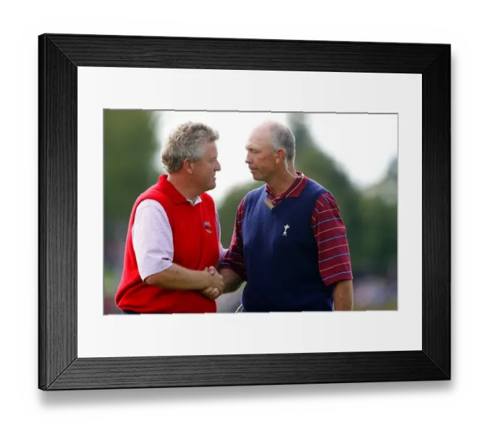 Framed Print : Colin Montgomerie & Tom Lehman Framed Print : Colin Montgomerie & Tom Lehman