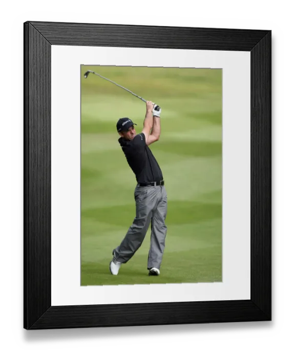 Framed Print : Paul Mcginley Plays The 12th Framed Print : Paul Mcginley Plays The 12th