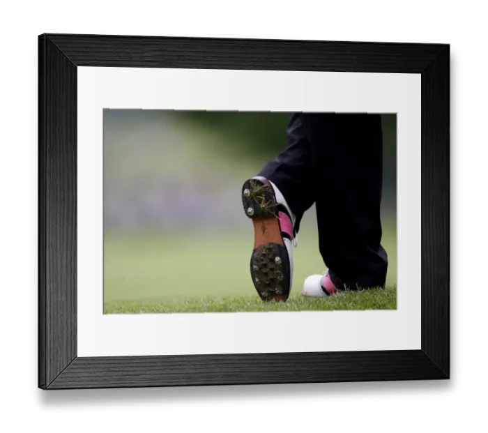 Framed Print : Golfers Shoes Framed Print : Golfers Shoes