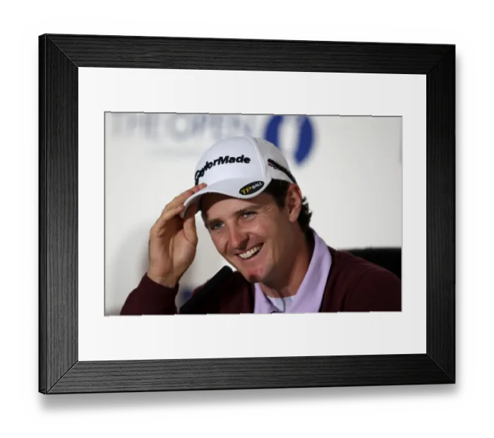 Framed Print : Justin Rose During Press Conference Framed Print : Justin Rose During Press Conference