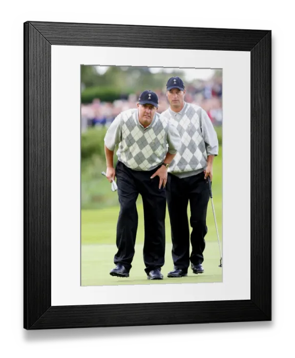 Framed Print : Phil Mickelson & Chris Di Marco