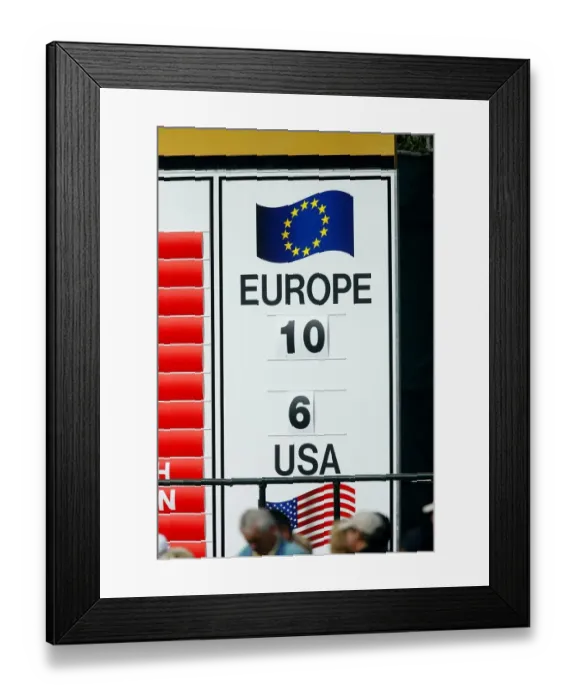 Framed Print : Scoreboard At End Of Day Two Framed Print : Scoreboard At End Of Day Two