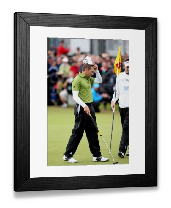 Framed Print : Sergio Garcia On The 18th Framed Print : Sergio Garcia On The 18th