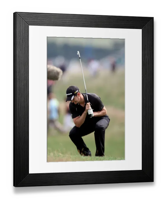 Framed Print : Justin Rose After Poor Shot On 8th Framed Print : Justin Rose After Poor Shot On 8th
