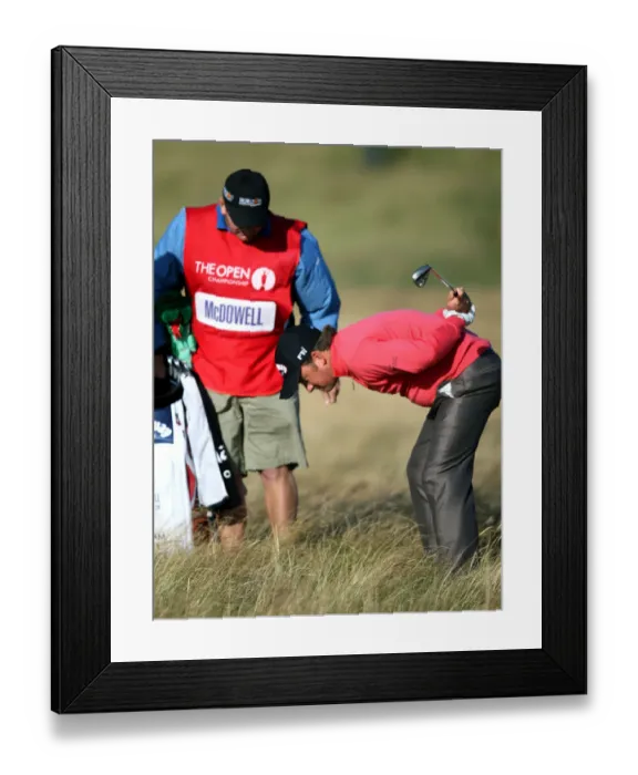 Framed Print : Graeme Mcdowell Searchs For Ball Framed Print : Graeme Mcdowell Searchs For Ball