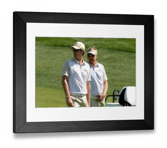 Framed Print : Justin Rose & Ian Poulter Framed Print : Justin Rose & Ian Poulter