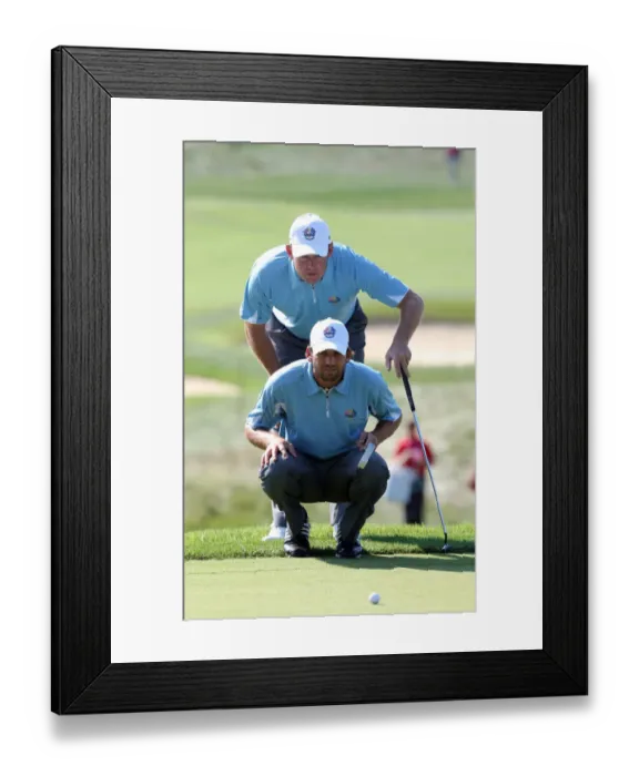 Framed Print : Sergi Garcia & Lee Westwood Framed Print : Sergi Garcia & Lee Westwood