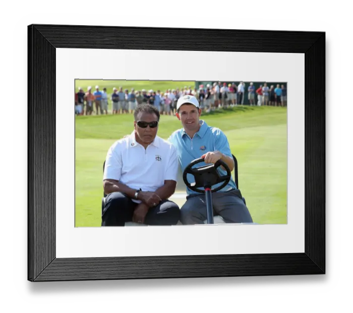Framed Print : Harrington & Mohammad Ali Framed Print : Harrington & Mohammad Ali