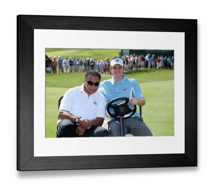 Framed Print : Justin Rose & Mohammad Ali