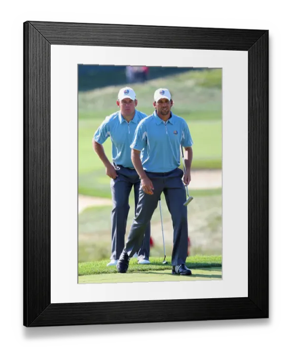 Framed Print : Lee Westwood & Sergio Garcia Framed Print : Lee Westwood & Sergio Garcia
