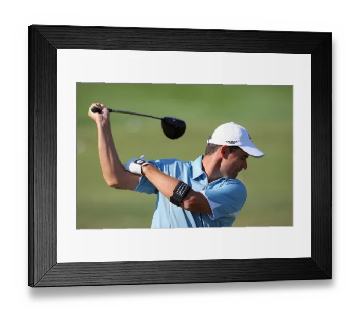Framed Print : Harrington Drives One Handed