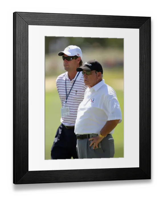 Framed Print : Paul Azinger & Butch Harmon Framed Print : Paul Azinger & Butch Harmon