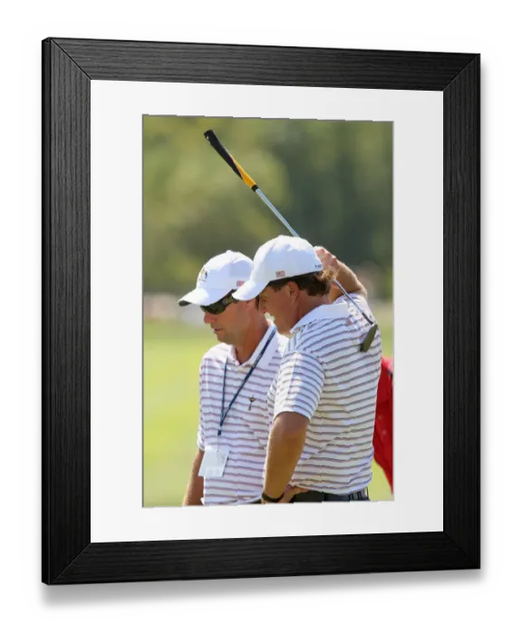 Framed Print : Paul Azinger & Phil Mickelson