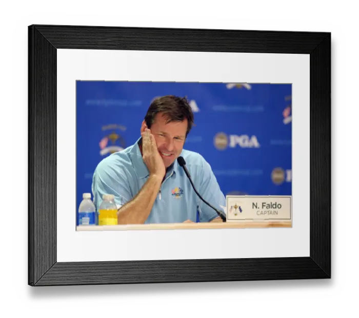 Framed Print : Nick Faldo, Europe Captain
