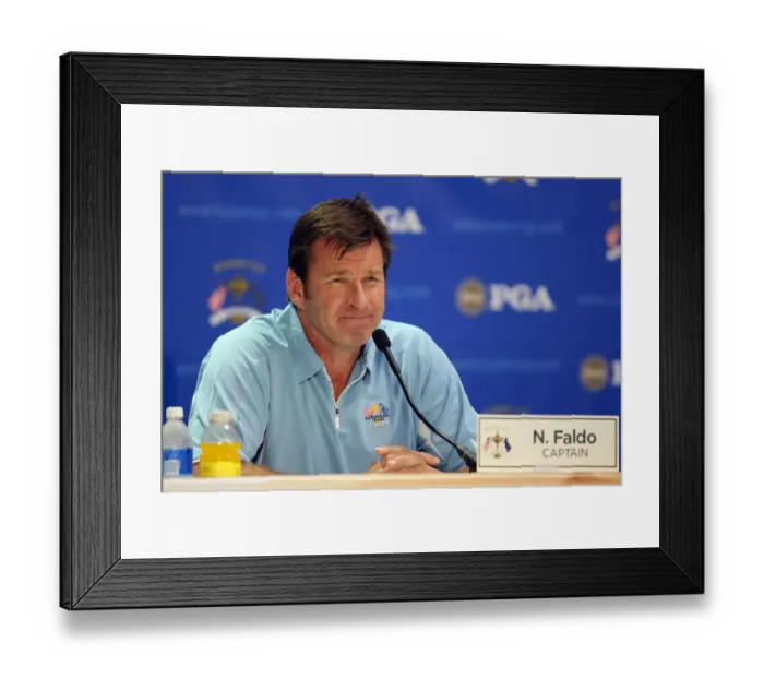 Framed Print : Noick Faldo, Europe Captain Framed Print : Noick Faldo, Europe Captain