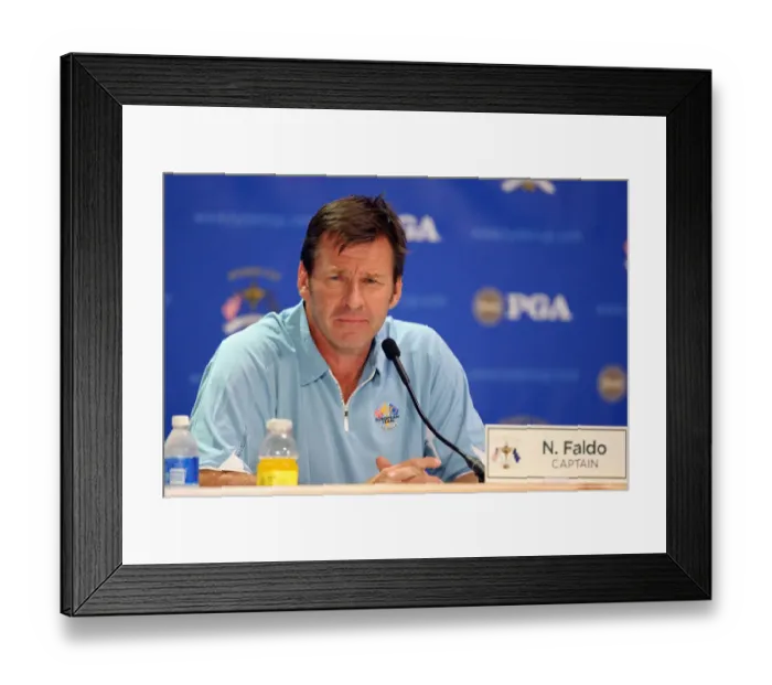 Framed Print : An Emotional Nick Faldo Framed Print : An Emotional Nick Faldo