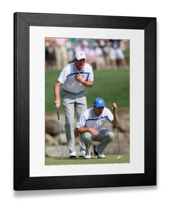Framed Print : Karlsson & Padraig Harrington Framed Print : Karlsson & Padraig Harrington