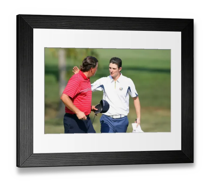 Framed Print : Justin Rose & Phil Mickelson Framed Print : Justin Rose & Phil Mickelson