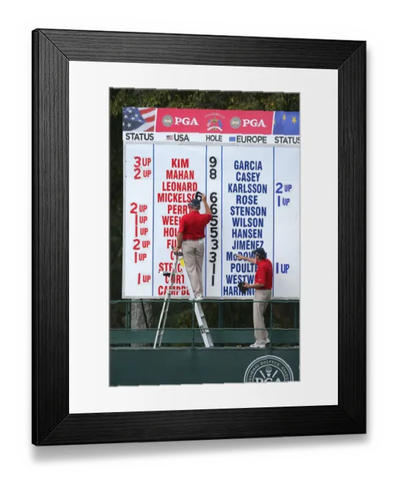 Framed Print : Singles Scoreboard Framed Print : Singles Scoreboard