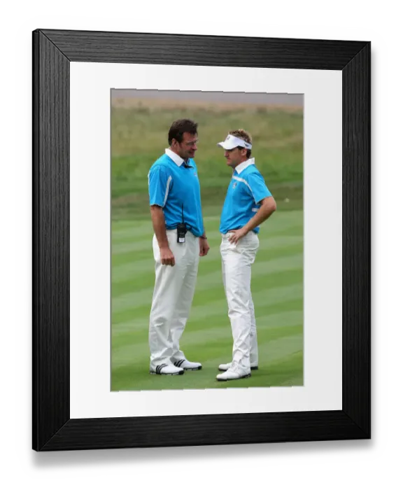Framed Print : Nick Faldo & Ian Poulter Framed Print : Nick Faldo & Ian Poulter