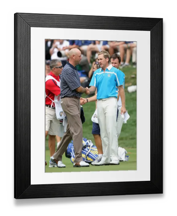 Framed Print : Ian Poulter & Stewart Cink Framed Print : Ian Poulter & Stewart Cink