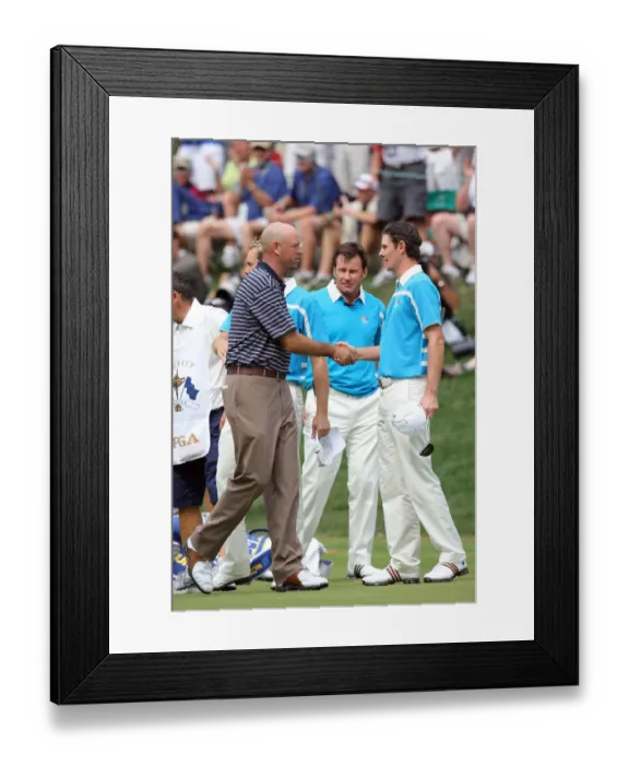Framed Print : Justin Rose & Stewart Cink Framed Print : Justin Rose & Stewart Cink