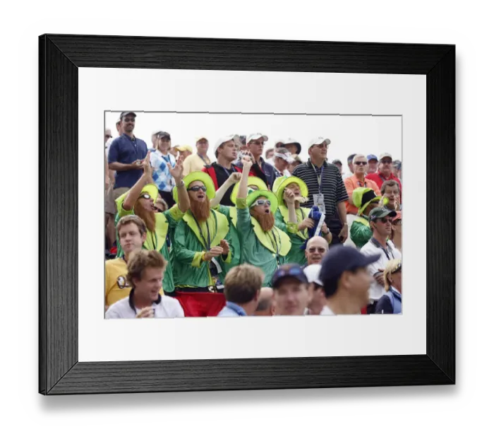 Framed Print : Irish Fans Dressed As Leprechauns
